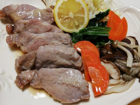 厚切豚ロース肉と野菜のヘルシーワンディッシュ